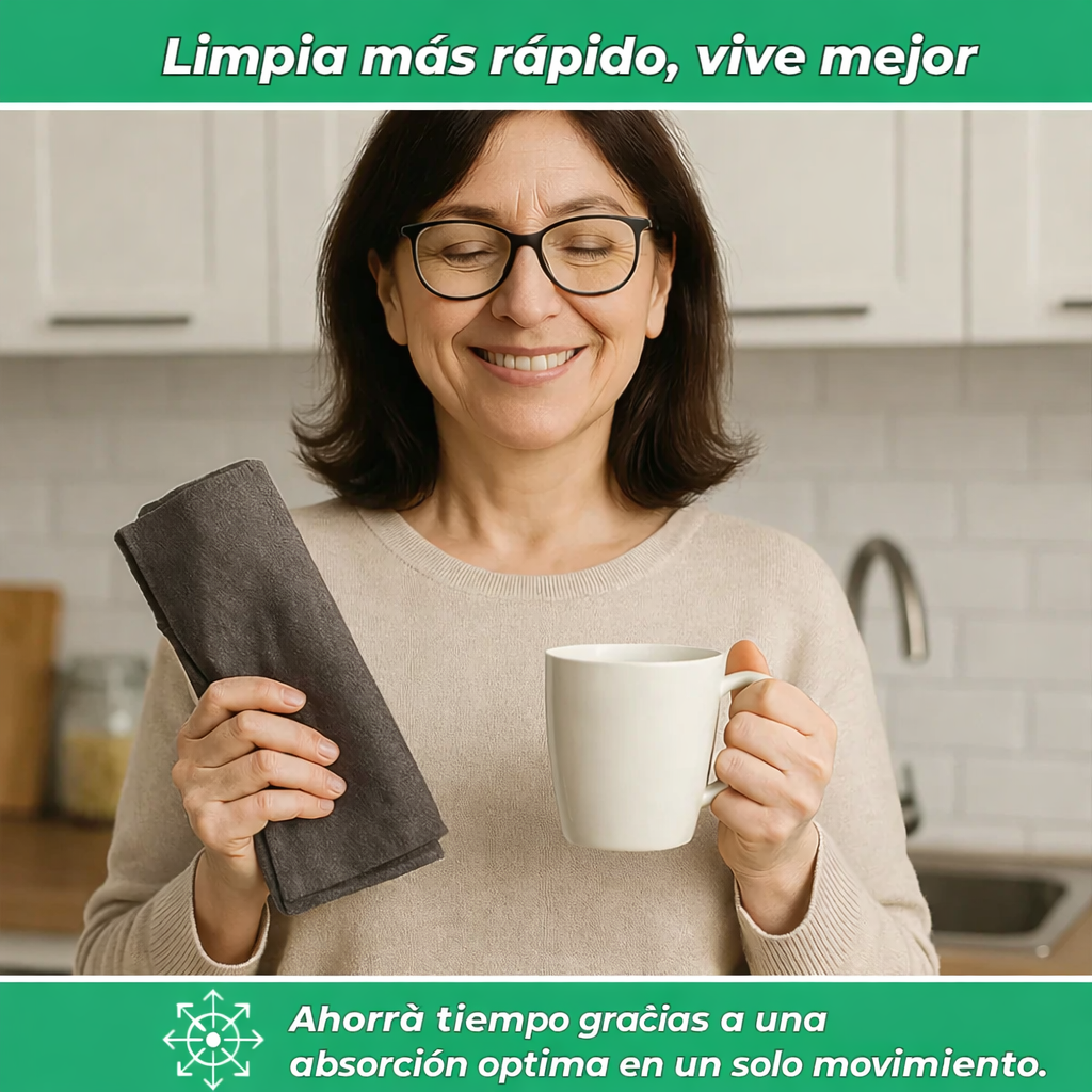 MagicClean | Paño de microfibra ultra-absorbente | Sin rastros y anti-sarro