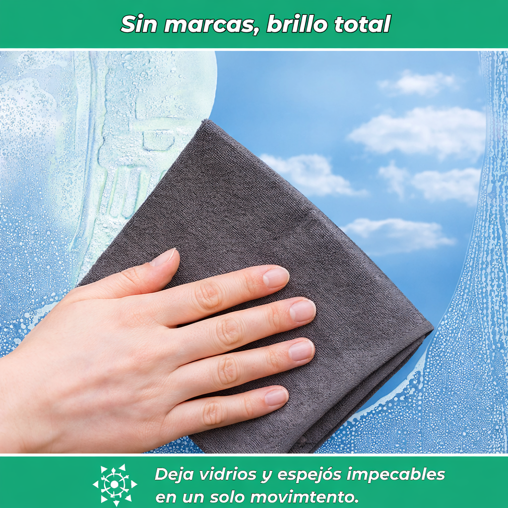 MagicClean | Paño de microfibra ultra-absorbente | Sin rastros y anti-sarro